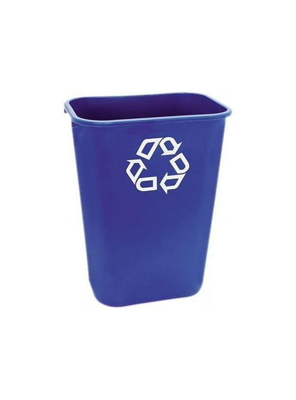 Rubbermaid Commercial Products FG295773BLUE Deskside Recycling Container, 10 Gallon/41 QT, Blue