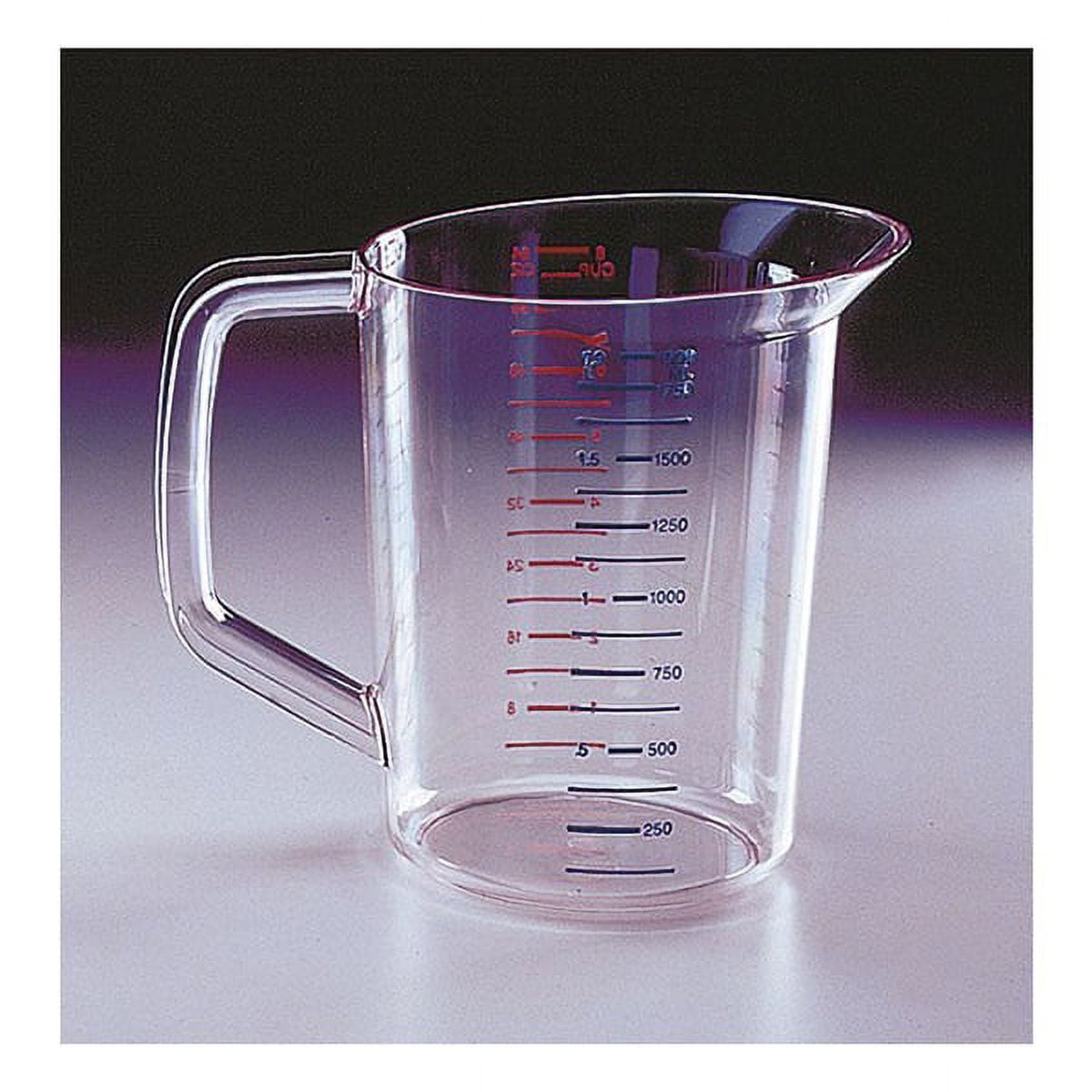 Carlisle Commercial Measuring Cup 1/2 Gal - Clear