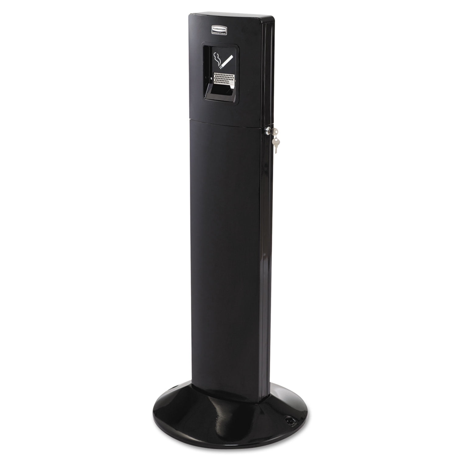 Rubbermaid Commercial Products FGR93400BK Metropolitan Smokers' Station, Black