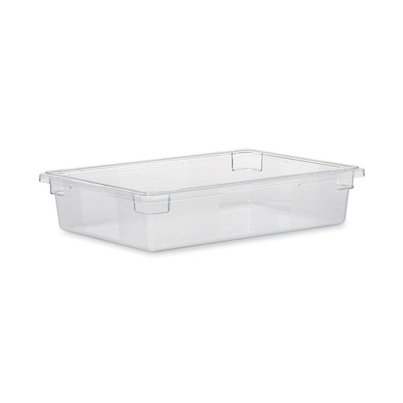 Rubbermaid Commercial Products Food Storage Box/Tote for Restaurant/Kitchen/Cafeteria, 8.5 Gallon, Clear FG330800CLR