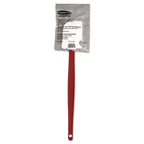 Rubbermaid Commercial Products High Heat Resistant Silicone Heavy Duty Spatula/Food Scraper 16.5-Inch 500 Degrees F Red Handle for Baking/Cooking/Mixing Commercial Dishwasher Safe Y101