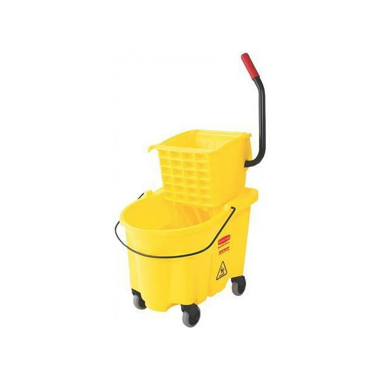 Wavebrake 26 Quart Side-Press Mop Bucket and Wringer Combo, Yellow Wavebrake 26 Quart Side-Press Mop Bucket and Wringer Combo, Yellow