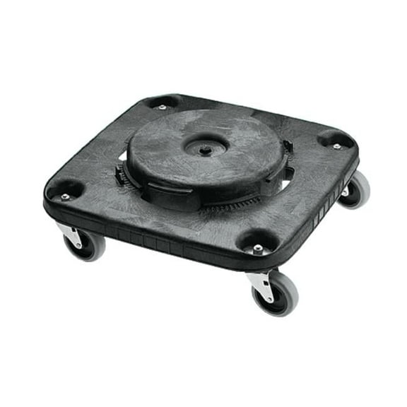 Rubbermaid Commercial Products RCP 3530 Brute Square Dolly For 28- 40- 50 Gallon containers- Black