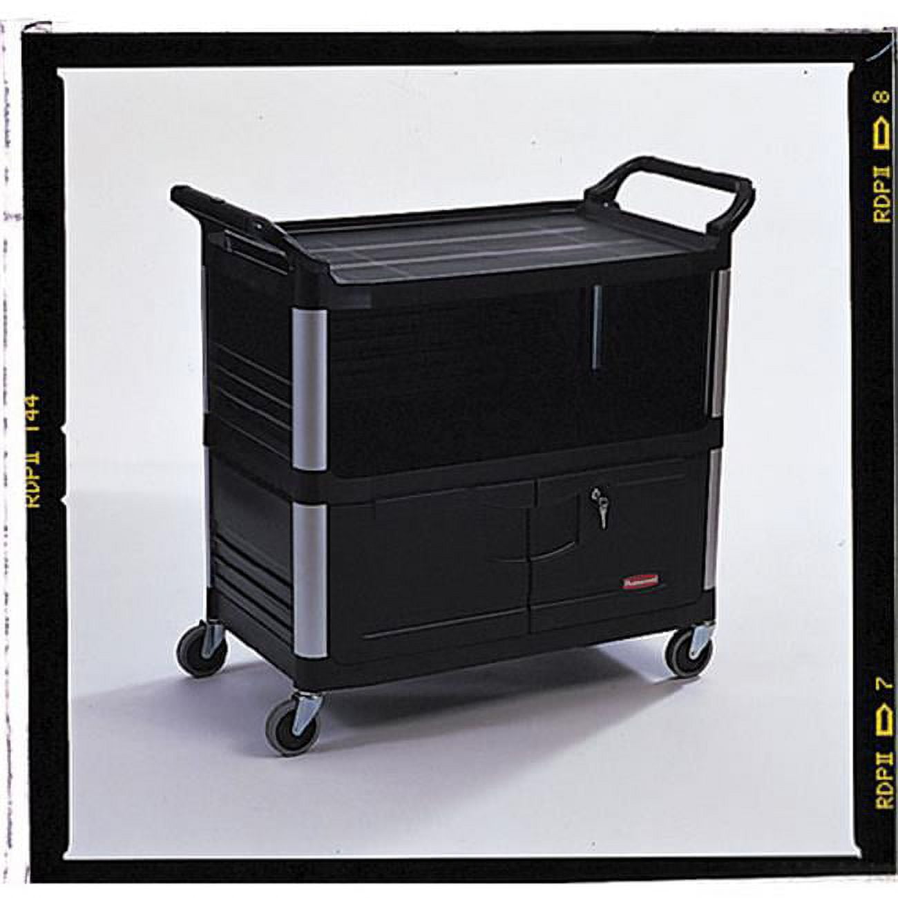Rubbermaid Commercial Xtra Equipment Cart - Black