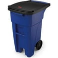 thumbnail image 1 of 32 gal Rectangular Rollout Trash Can,  Plastic,  Blue, 1 of 3