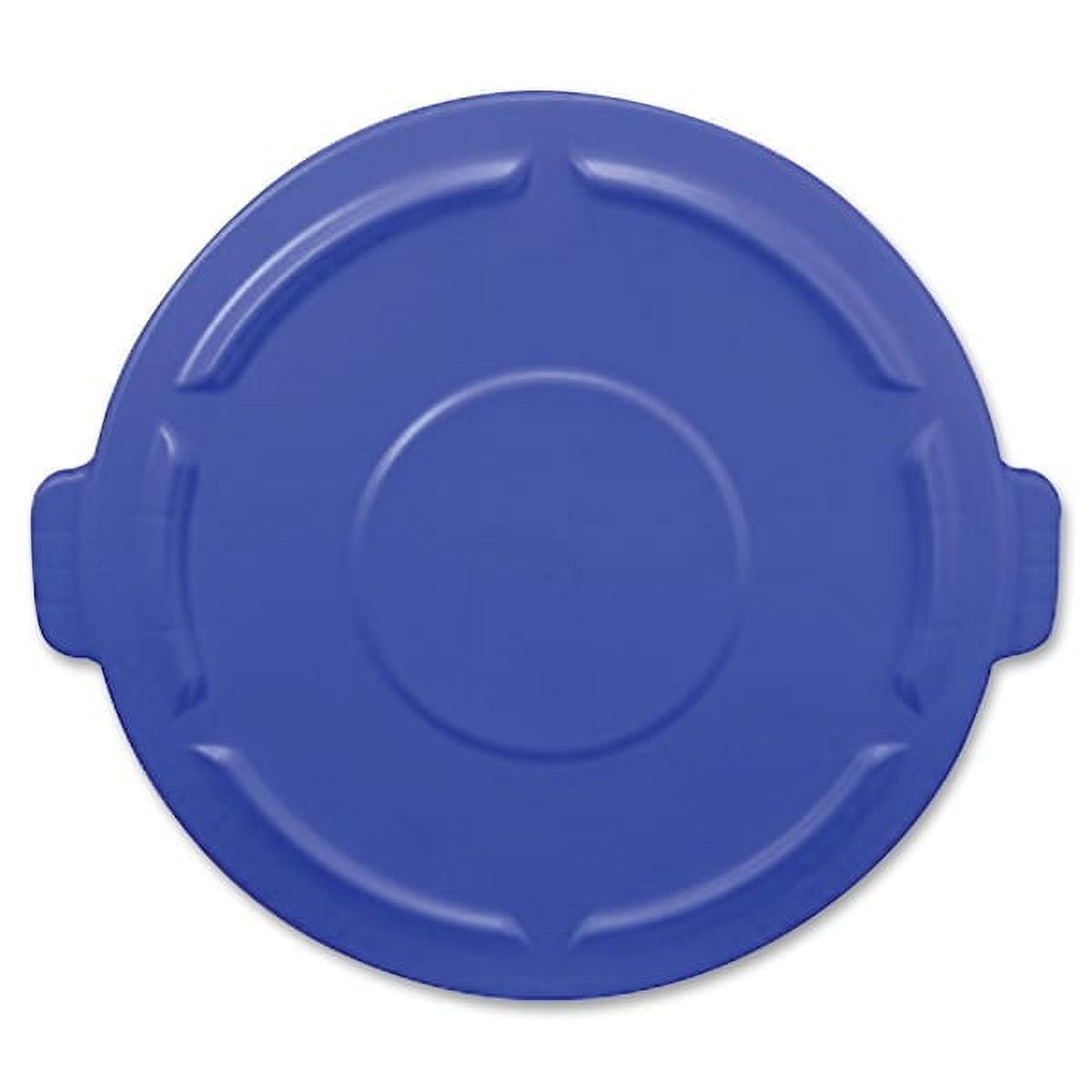 Rubbermaid Commercial Products Round Brute Lid 55Gal 3/CT Blue 1779733