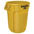 thumbnail image 1 of BRUTE 32 Gallon Yellow Vented Trash Container, 1 of 12