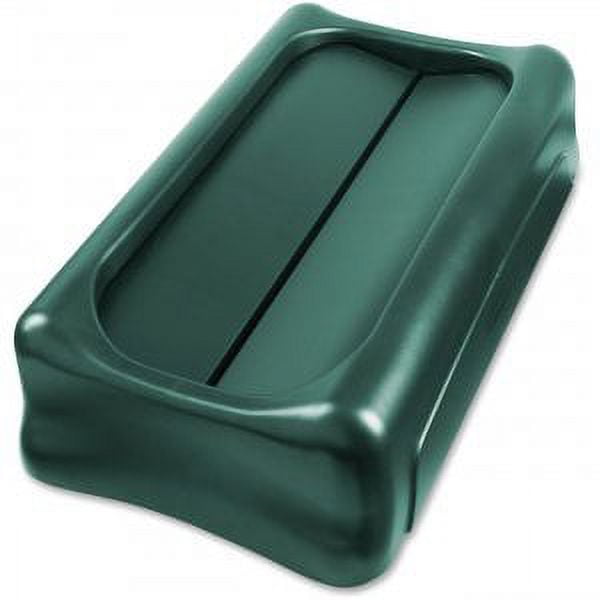 Rubbermaid Commercial Products Slim Jim Swing Lid Top 4/CT Green 1829400