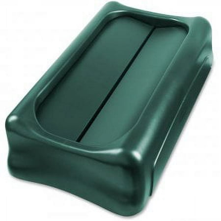 Rubbermaid Commercial Products Slim Jim Swing Lid Top 4/CT Green 1829400
