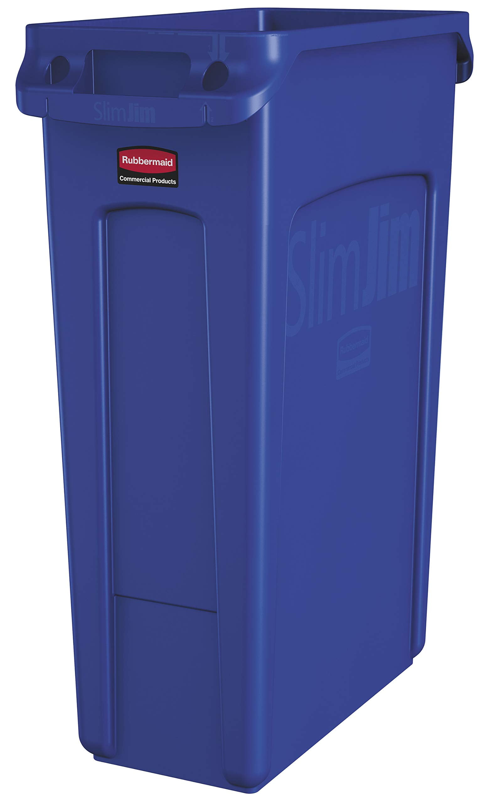 Rubbermaid Slim Jim Trash Can Dolly - Stainless Steel Trolley With Wheels For 16/23 Gallon Bins