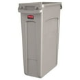 thumbnail image 1 of Rubbermaid Commercial Products Slim Jim Wastebasket, Plastic, Beige, 1 of 7