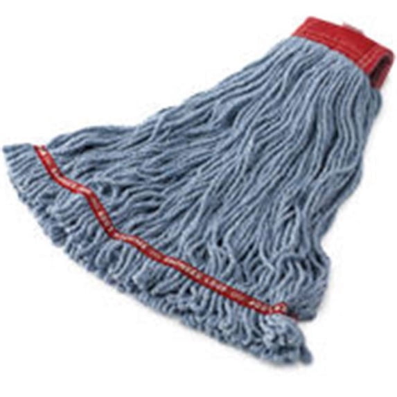 Rubbermaid Commercial Products Swinger Loop Large Shrinkless Mop Heads - Blue