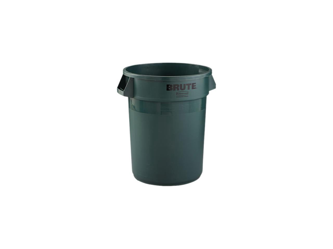 Rubbermaid Commercial RCP 2632 DGR Round Brute Container, Plastic, 32 ...