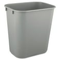 thumbnail image 1 of Rubbermaid Commercial Deskside Plastic Wastebasket Rectangular 3 1/2 gal Gray 2955GRA, 1 of 2