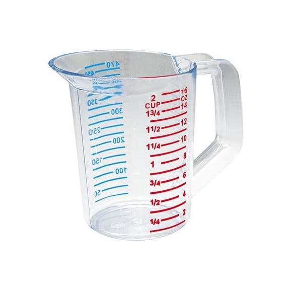 Rubbermaid Commercial Bouncer Measuring Cup, 16 oz, Clear (3215CLE)