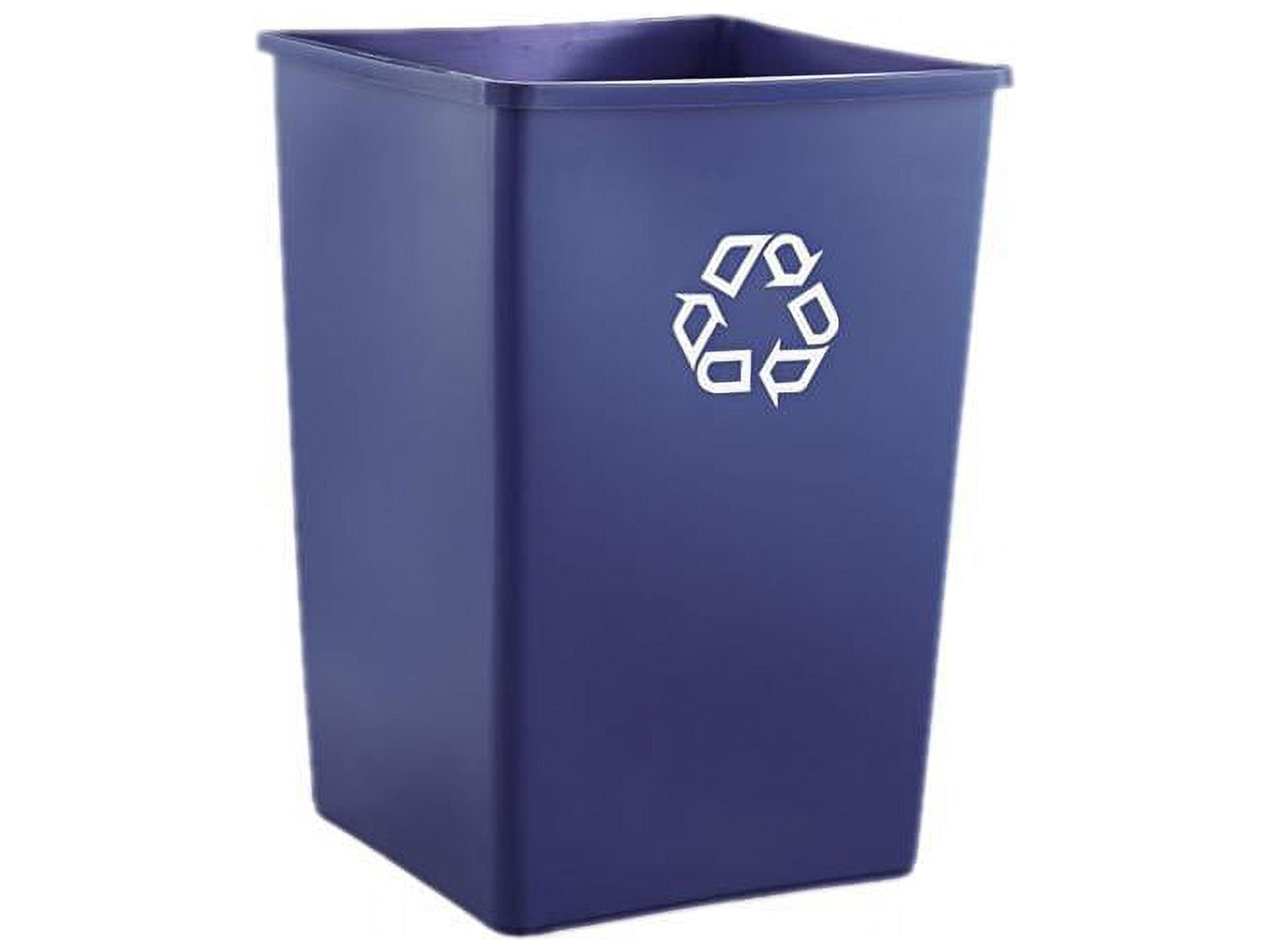 Rubbermaid Commercial RCP 395873 BLU Recycling Container, Square