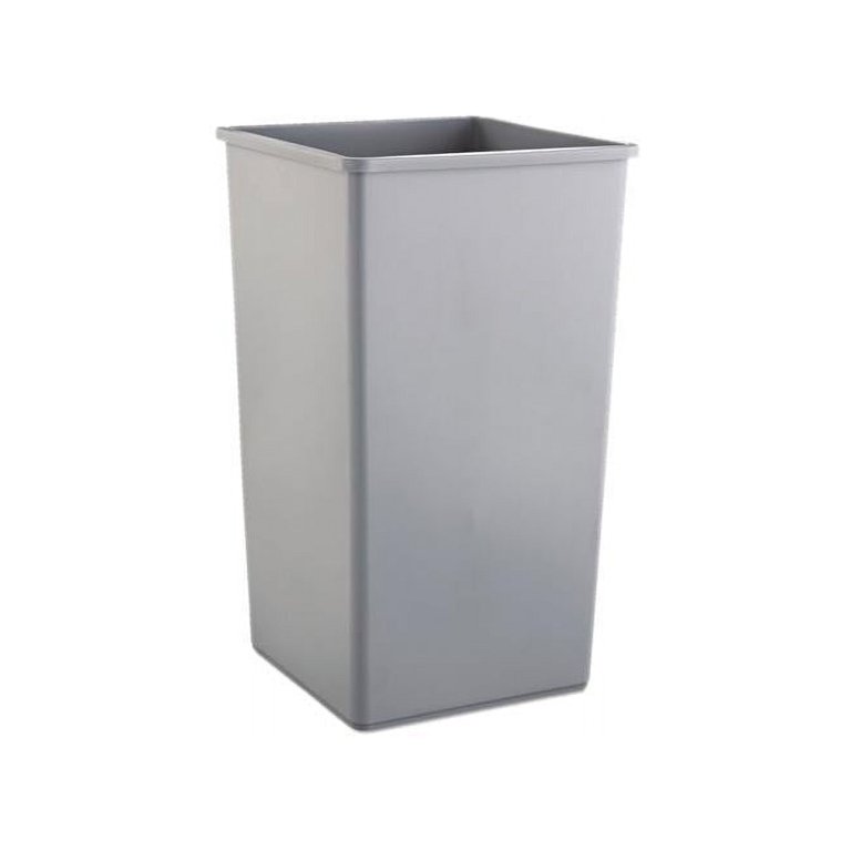 Commercial trash can Rubbermaid Untouchable lid gray