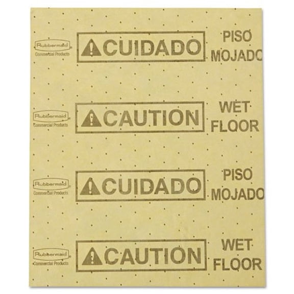 16.5 in. x 20 in. 16 oz. Caution Wet Floor Over-the-Spill Pad (22 Sheets/Pack)