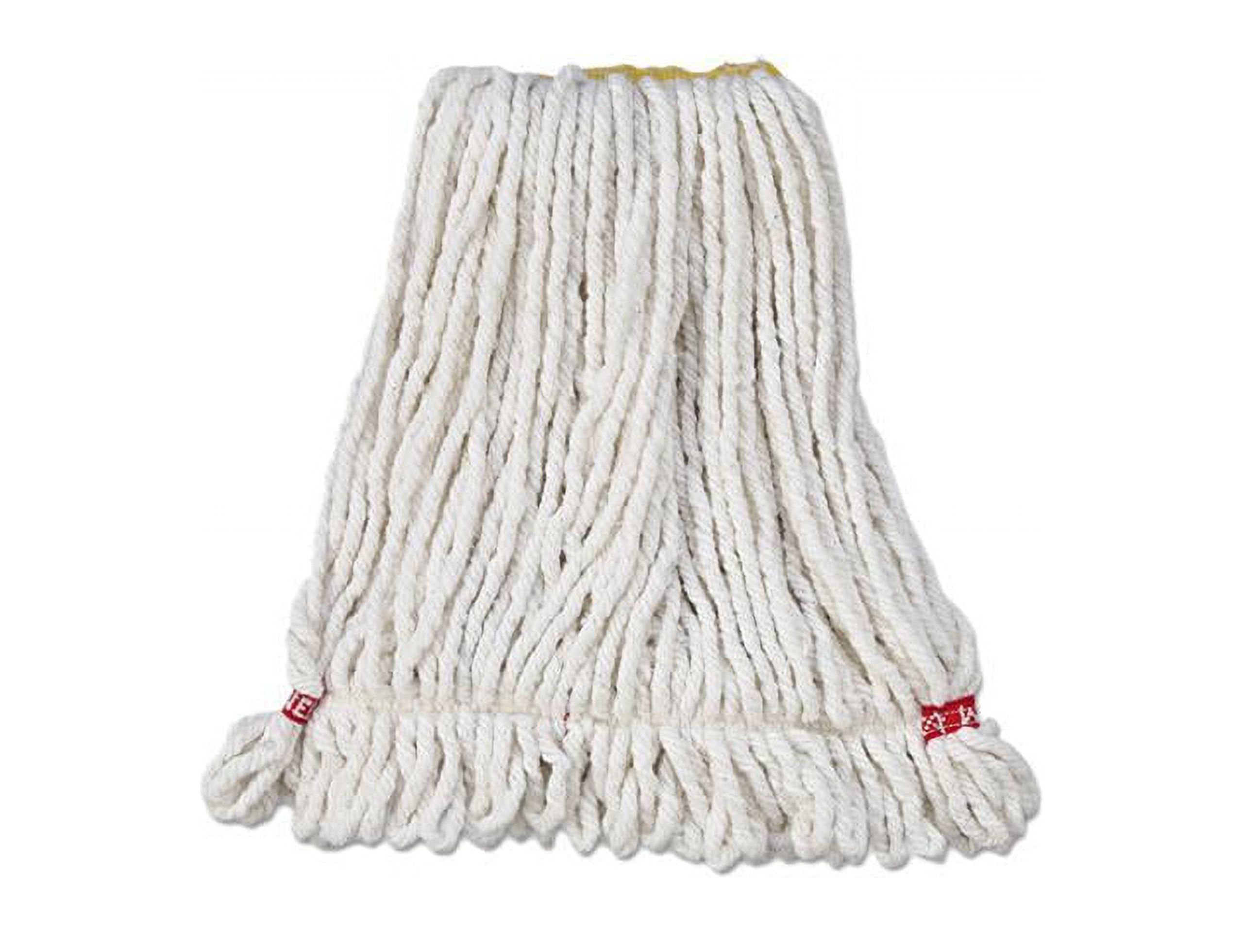 Rubbermaid Commercial Web Foot Cotton/Synthetic Wet Mop Heads, White, Small, 6 count