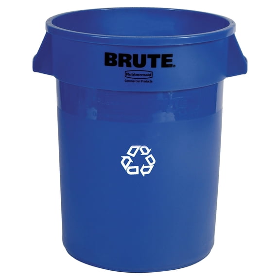 Rubbermaid Commercial, RCP263273, Heavy-Duty Recycling Container, 1, Blue, 32 Gal