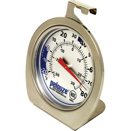 Rubbermaid Commercial, RCPPELR80DC, Refrigerator/Freezer Thermometer, 1 Each, Chrome