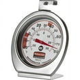 thumbnail image 1 of Rubbermaid Commercial Refrigerator/Freezer Thermometer - Large Display, Shatter Proof Lens - For Refrigerator/Freezer - Chrome | Bundle of 2 Each, 1 of 1