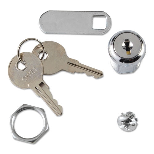 Rubbermaid Commercial Replacement Lock & Key for Locking Janitor Cart Cabinet - RCP6181L2