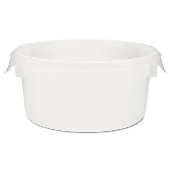 Rubbermaid White Polypropylene Easy-Grip Food Storage Container
