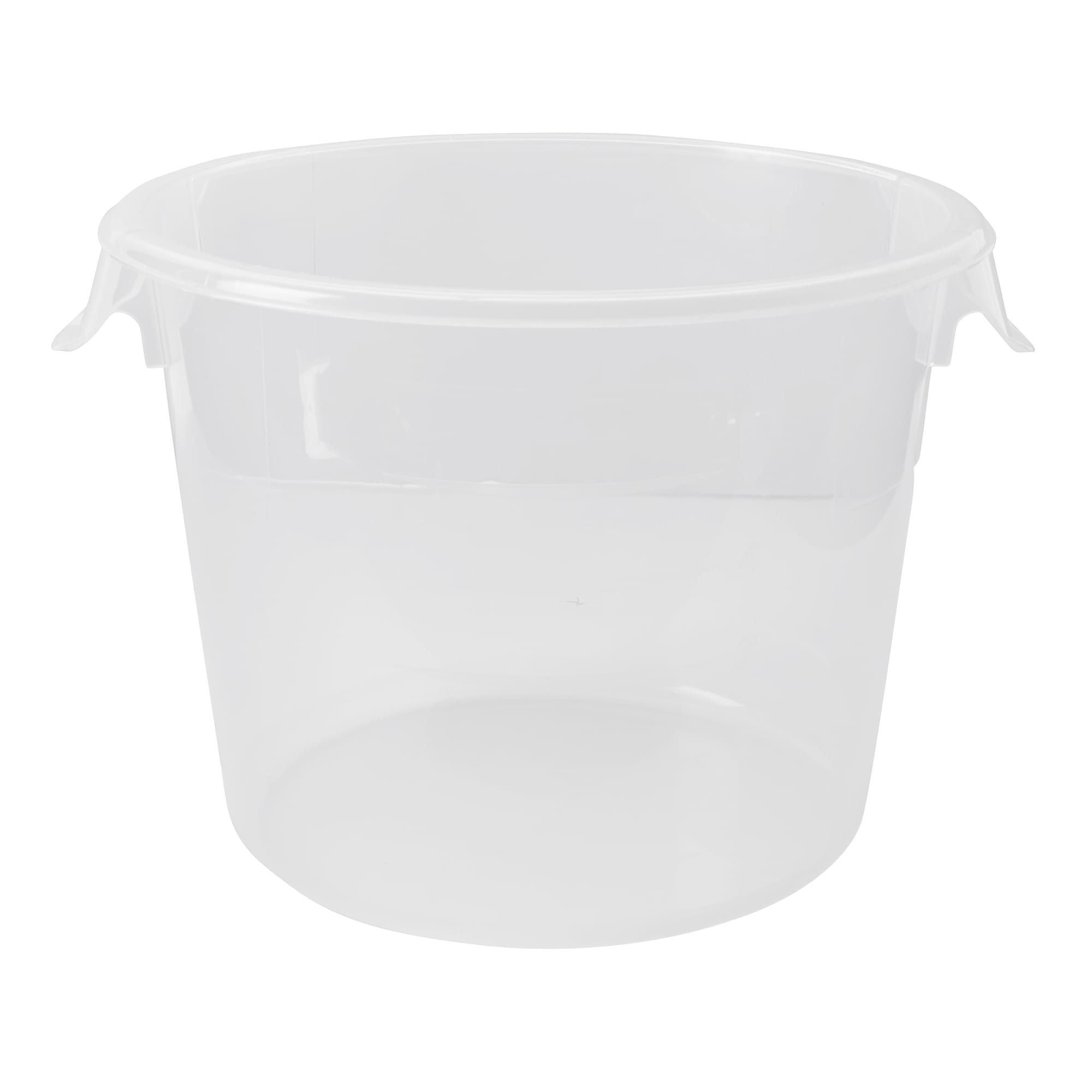 Rubbermaid Commercial Round Storage Containers, 6 qt, 10dia x 7 5/8h, Clear - image 1 of 2