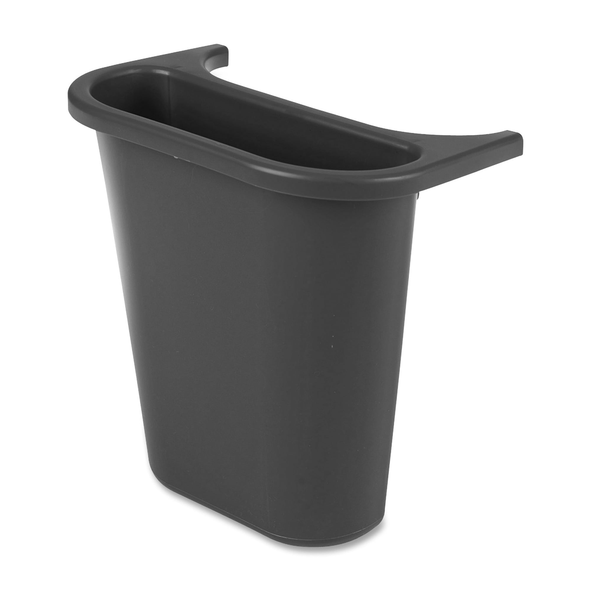 Rubbermaid Commercial Saddlebasket Recycling Side Bin - 1.19 Gal Capacity - Rectangular - Chip Resistant, Rust Resistant, Dent Resistant, Easy To Clean - 11.5" Height X 7.3" Width X 10.6" Depth -
