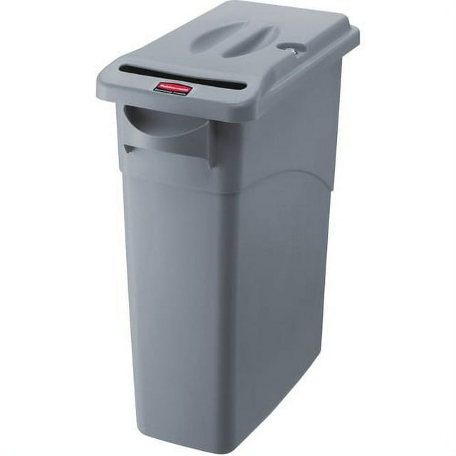 Rubbermaid Commercial Slim Jim Confidential Secure Container 23 gal ...