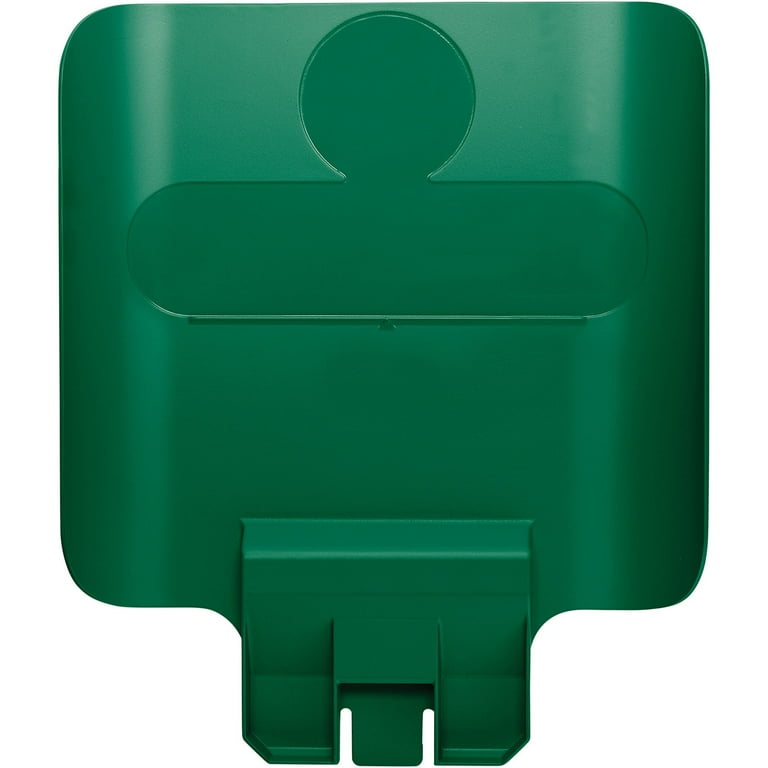 Rubbermaid Commercial Slim Jim Green Recycle Billboard - Green - Plastic - 1 Each Rubbermaid Commercial Slim Jim Green Recycle Billboard - Green - Plastic - 1 Each