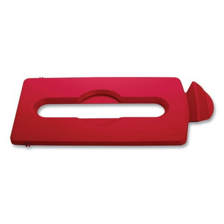 Slim Jim Paper Recycling Top, 16.5 x 8 x 0.5, Red Slim Jim Paper Recycling Top, 16.5 x 8 x 0.5, Red