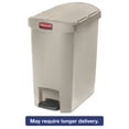thumbnail image 1 of Rubbermaid Commercial Slim Jim Resin Step-On Container End Step Style 8 gal Beige 1883457, 1 of 4