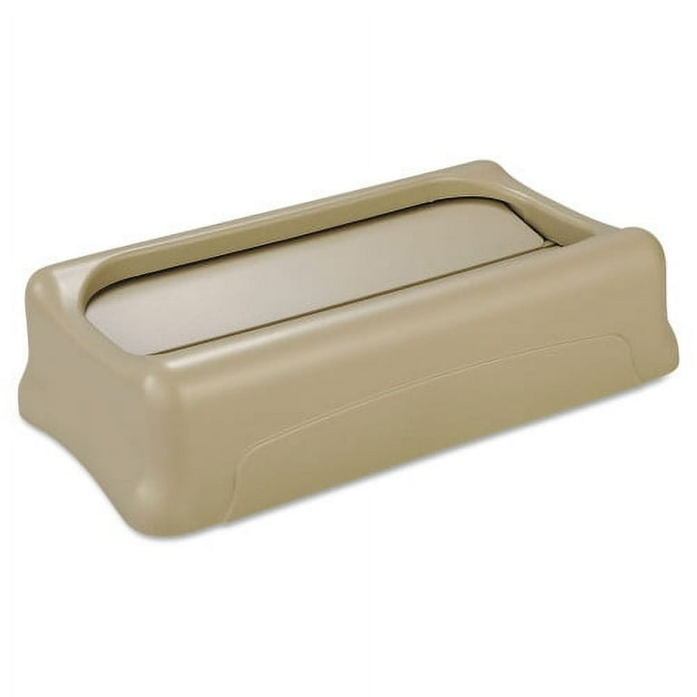 Slim Jim Swing Lid, 11.38w x 20.5d x 5h, Beige Slim Jim Swing Lid, 11.38w x 20.5d x 5h, Beige