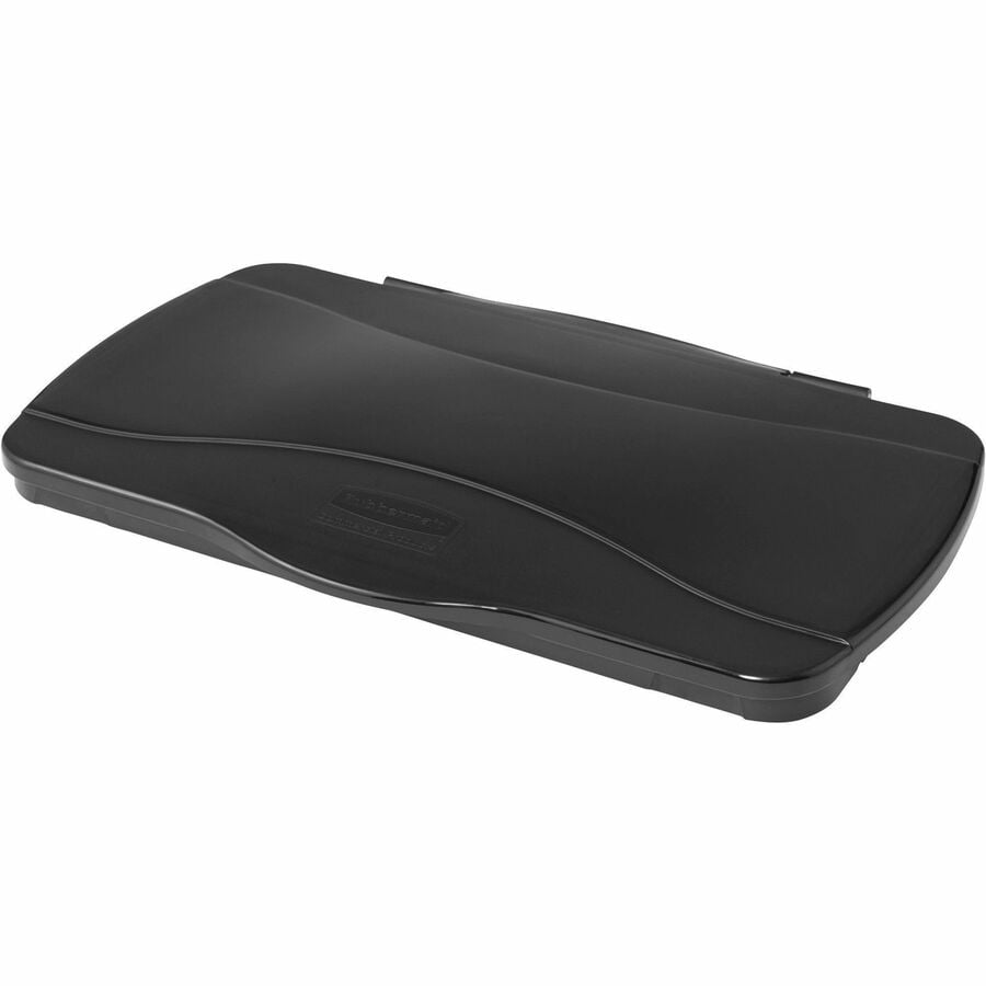 Rubbermaid Commercial Slim Jim Waste Container Lid - Rectangular - 4 / Carton - Black