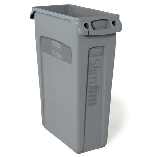 Vented Slim Jim 23 Gal Gray