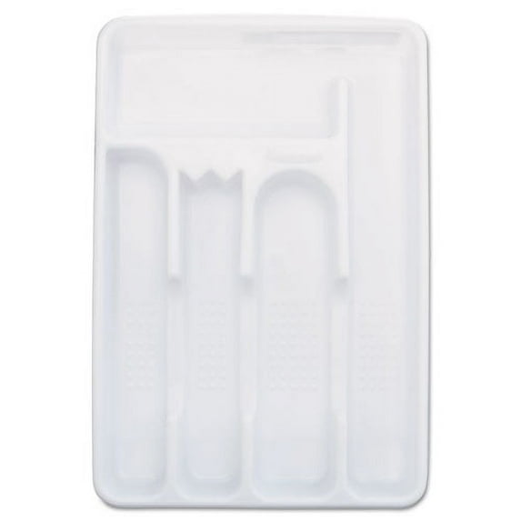 Rubbermaid Commercial Small Cutlery Tray Plastic 6/Case - RUB2919RDWHICT