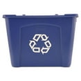 thumbnail image 1 of Rubbermaid Commercial Stacking Recycle Bin, 14 gal, Polyethylene, Blue, Each, 1 of 3