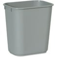 thumbnail image 1 of Rubbermaid Commercial Standard Series Wastebaskets - 3.41 gal Capacity - 12.1" Height x 8.2" Width - Linear Low-Density Polyethylene (LLDPE) - Gray - 1 Each | Bundle of 5 Each, 1 of 1