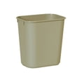 thumbnail image 1 of Rubbermaid Commercial Standard Series Wastebaskets - 3.41 gal Capacity - Rectangular - 12.3" Height x 8.3" Width x 11.4" Depth - Polyethylene - Beige, 1 of 1