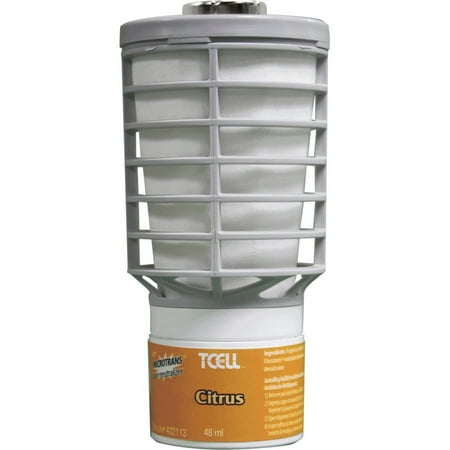 Rubbermaid Commercial TCell Dispenser Fragrance Refill - Citrus - 60 Day - 6 / Carton - Odor Neutralizer, VOC-free, Recyclable