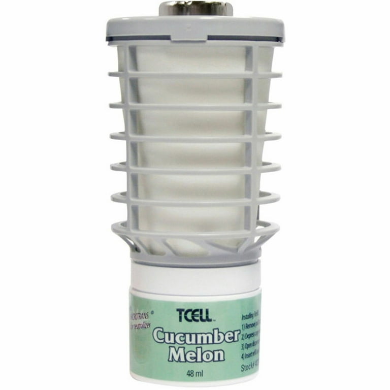 TCell Microtrans Odor Neutralizer Refill, Cucumber Melon, 1.62 oz, 6/Carton TCell Microtrans Odor Neutralizer Refill, Cucumber Melon, 1.62 oz, 6/Carton