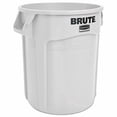 thumbnail image 1 of Rubbermaid Commercial Vented Round Brute Container, 20 gal, Plastic, White, 1 of 8