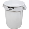 thumbnail image 1 of Rubbermaid Commercial Vented Round Brute Container, 32 gal, Plastic, White, 1 of 9