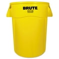 thumbnail image 1 of Rubbermaid Commercial Vented Round Brute Container, 44 gal, Plastic, Yellow, 1 of 9