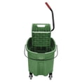 thumbnail image 1 of Rubbermaid Commercial WaveBrake 2.0 Bucket/Wringer Combos, Side-Press, 35 qt, Plastic, Green -RCPFG758888GRN, 1 of 8