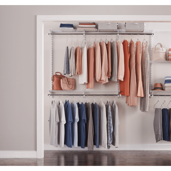 Rubbermaid Configurations 4 Ft. To 8 Ft. Adjustable Closet System - Single Pack — Residential Use, Standard Application