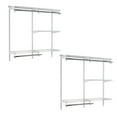 thumbnail image 1 of Rubbermaid Configurations 4 to 8 Ft Custom Closet Organizer Kit, White (2 Pack), 1 of 8