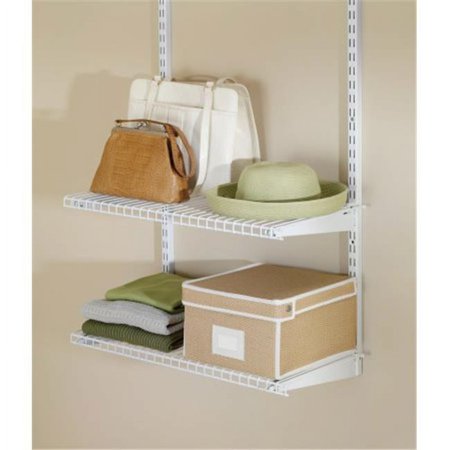 Rubbermaid Configurations Closet Shelf Kit, 2 Shelves, White